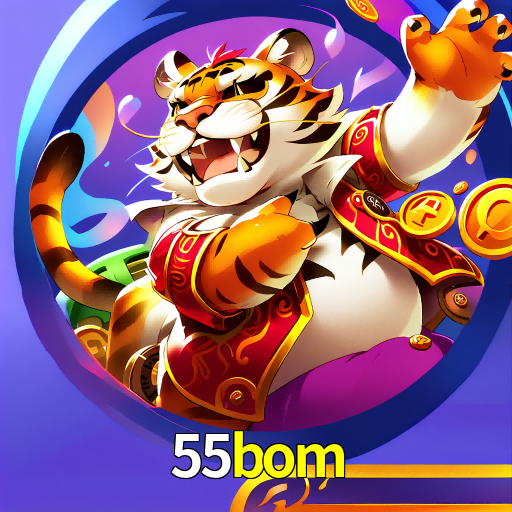 Imagem promocional da 55bom mostrando a plataforma e suas vantagens